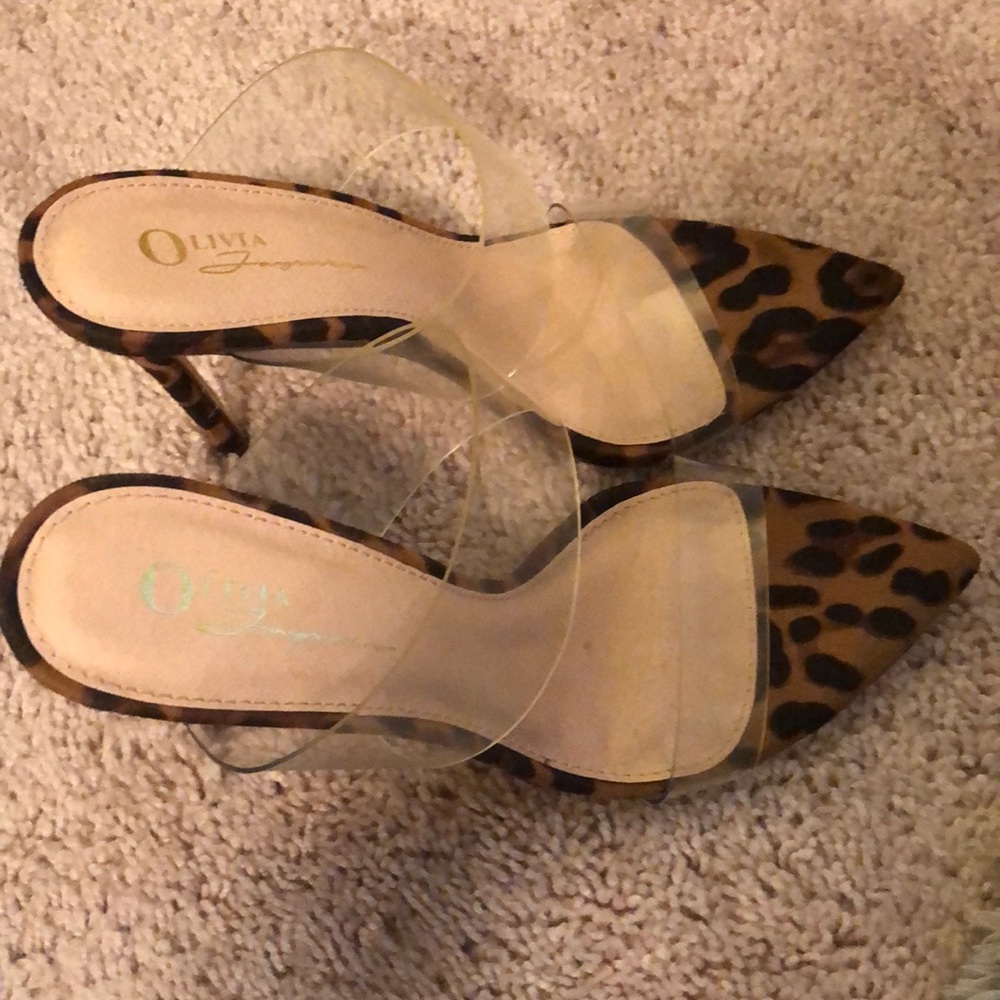 7.5 sexy animal print heels